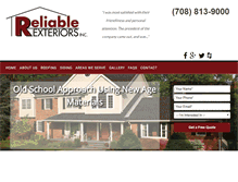 Tablet Screenshot of myreliableexteriors.com